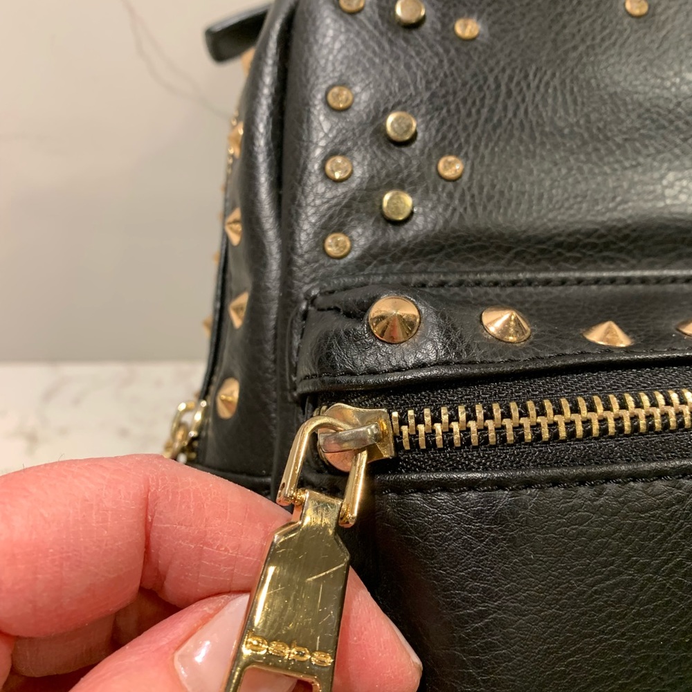 Bebe Stud And Rhinestone Mini Backpack - image 5